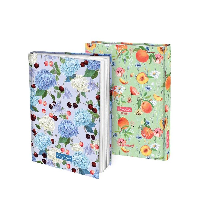 CF6 DIARIO PETIT FRUITS 12 MESI 336 FOGLI 80 GRAMMI COPERTINA RIGIDA 13X18 CM FANTASIE ASSORTITE